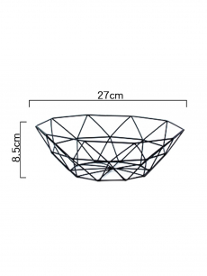 Новинка: фруктовница черная треугольники Kokette