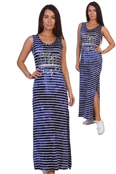 Длинный сарафан в полоску Натали