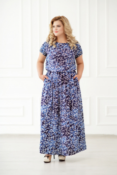 Длинное платье из штапеля Шарлиз