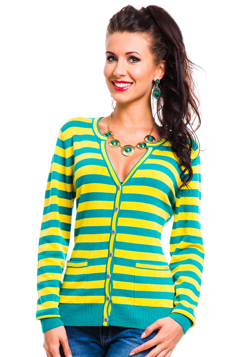 Фото товара 5789, полосатый жакет