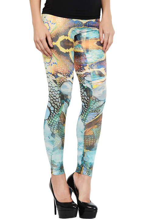 Фото товара 6228, легинсы с принтом змея