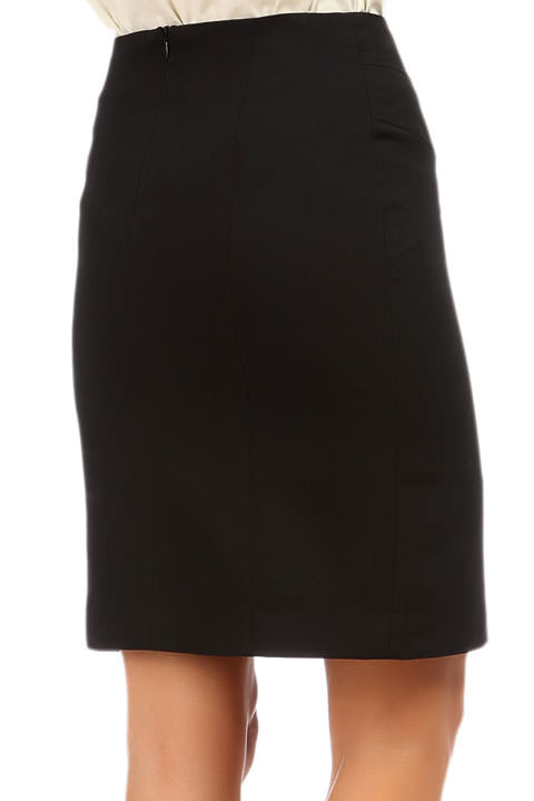 Фото товара 6590, черная офисная юбка