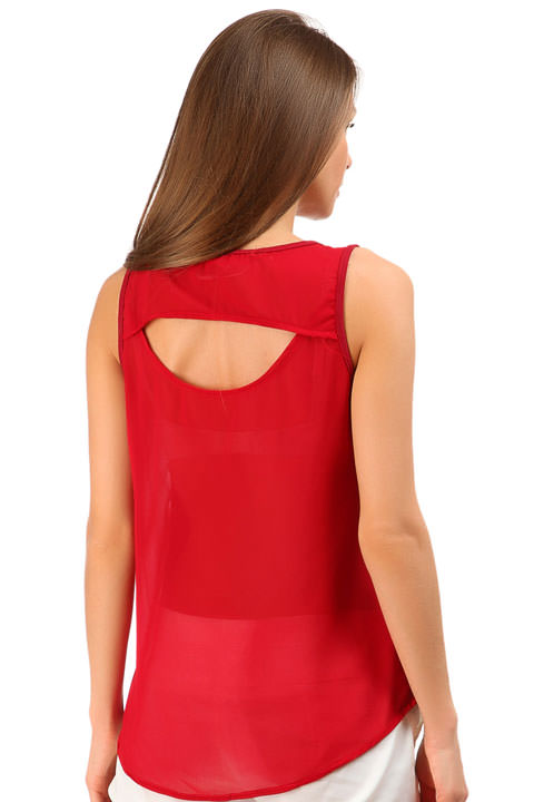 Фото товара 6850, майка с вырезом на спине