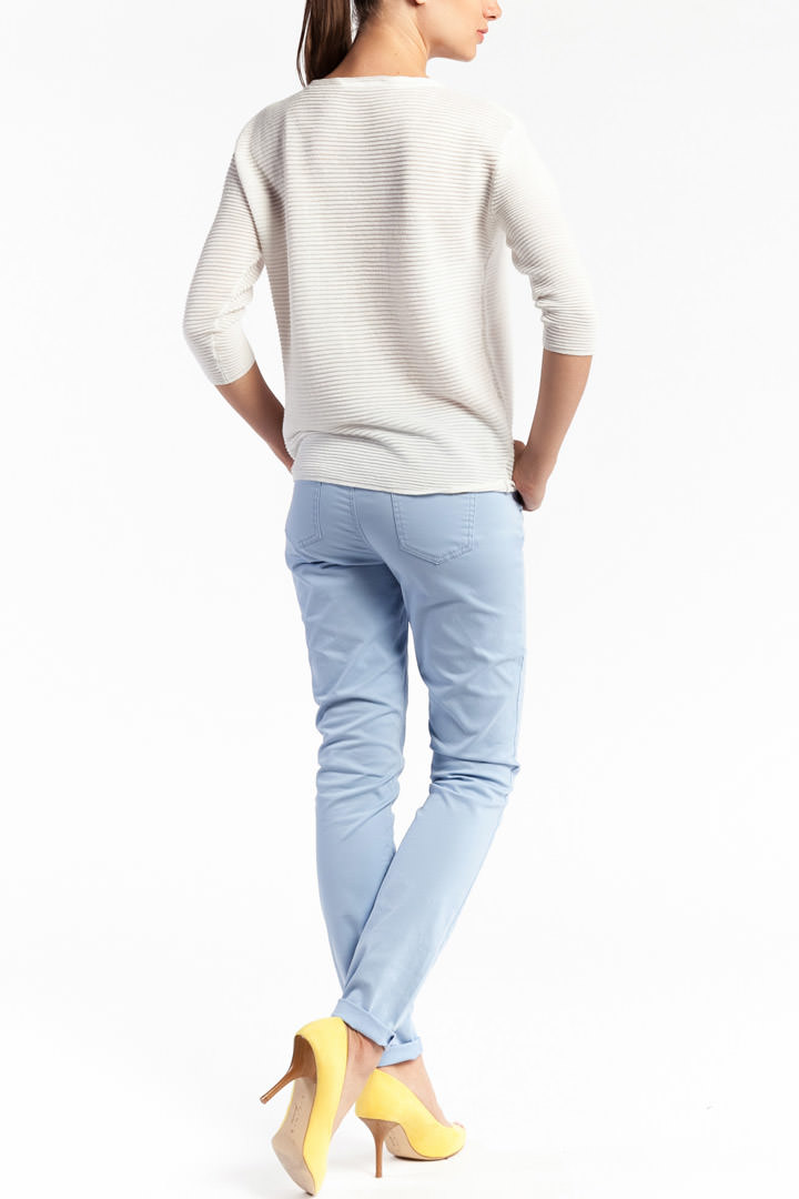 Фото товара 8055, голубые брюки с карманами