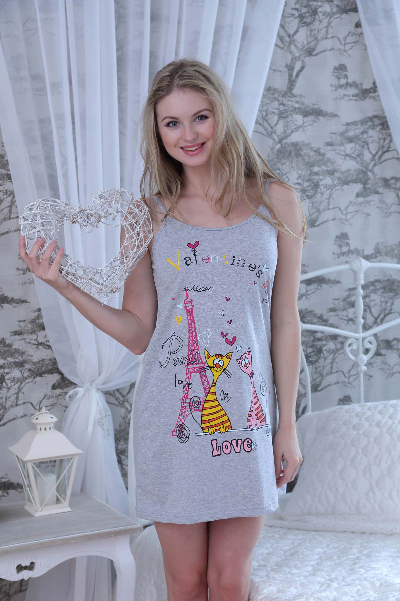 Фото товара 8144, хлопковая сорочка париж