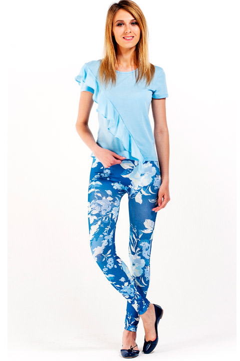 Фото товара 8585, бесшовные легинсы с высокой талией 