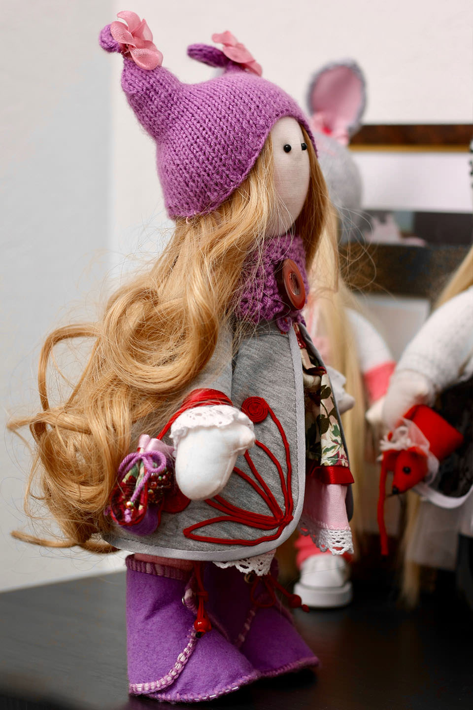 Фото товара 8958, текстильная кукла большеножка