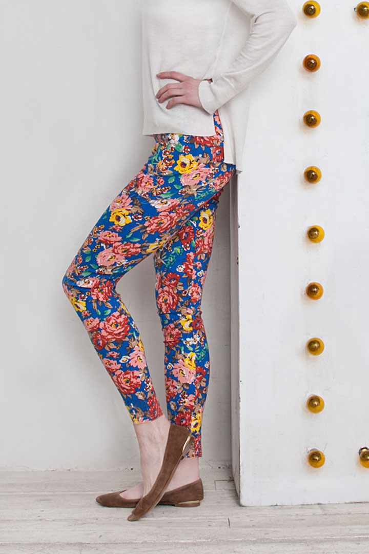 Фото товара 9238, легинсы с цветами