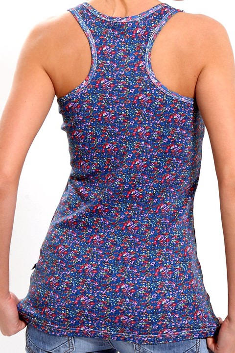 Фото товара 3552, женская майка в мелкий цветочек