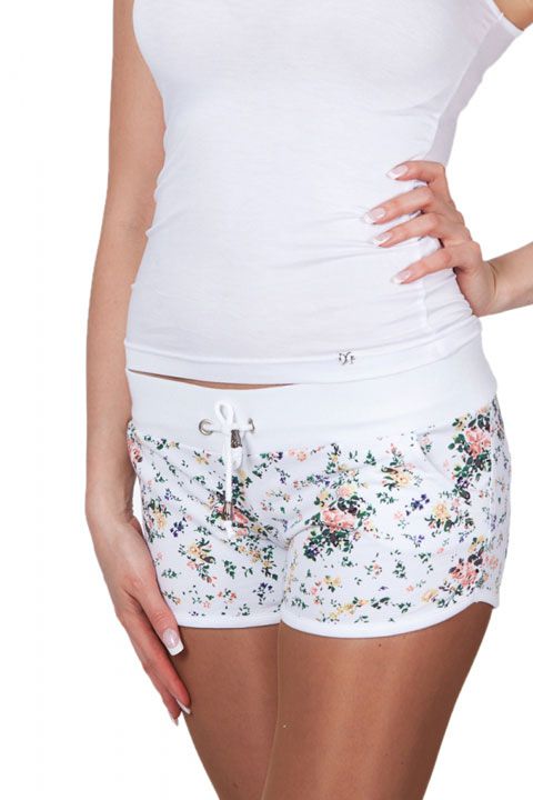 Фото товара 3958, шорты с цветами