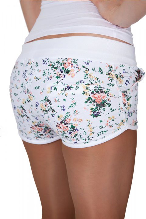 Фото товара 3960, шорты с цветами