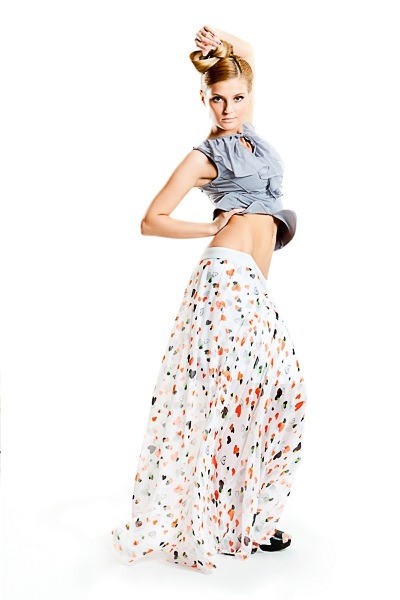 Фото товара 4126, шифоновая юбка в пол