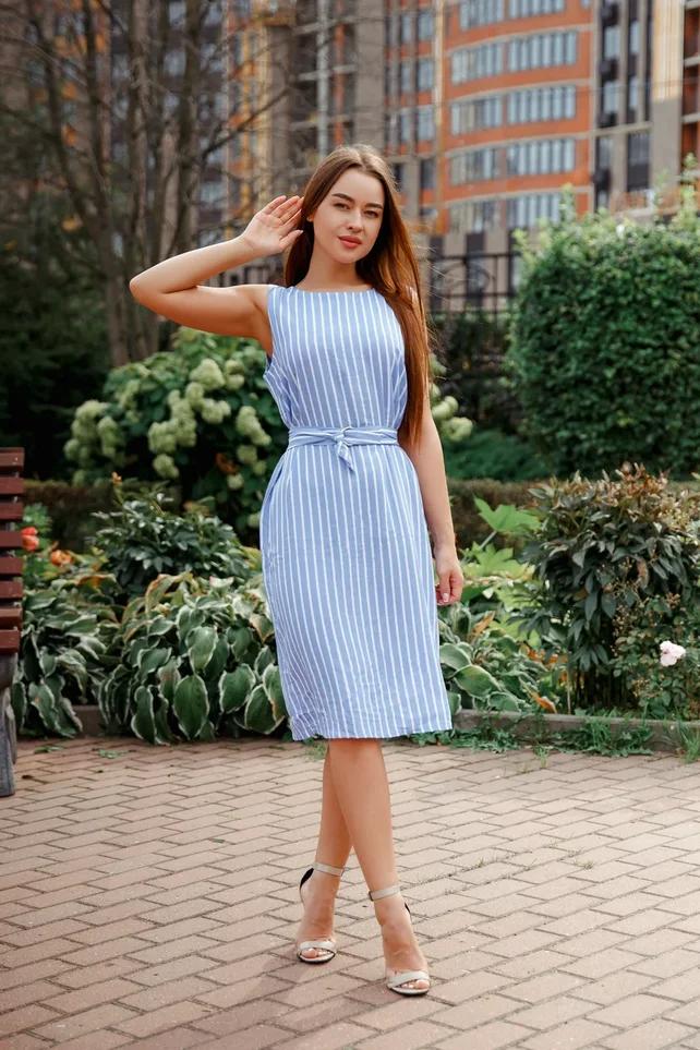 Фото товара 20929, летний сарафан в полоску