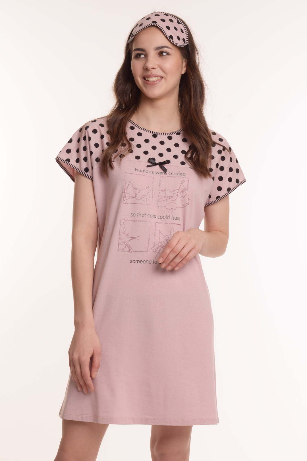 Фото товара 21351, ночная сорочка + маска для сна!