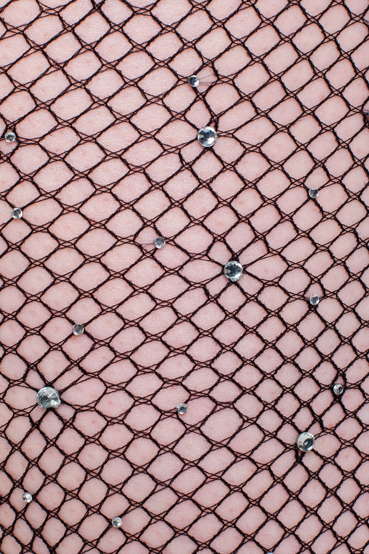 Фото товара 15459, колготки в сетку со стразами