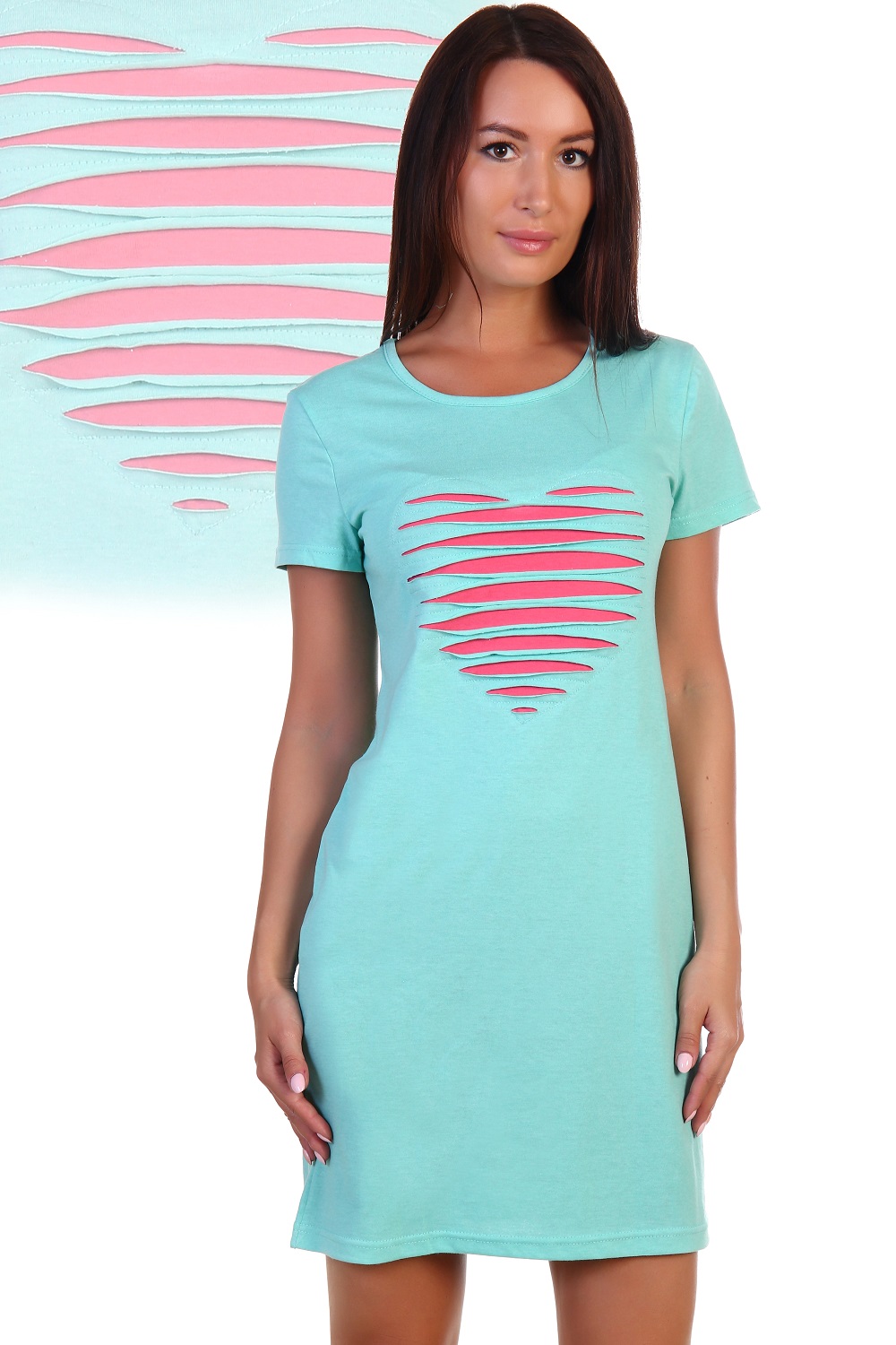 Фото товара 15890, туника с сердцем