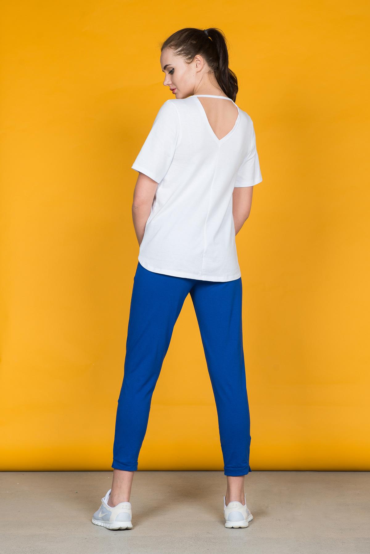 Фото товара 15960, синие укороченные брюки