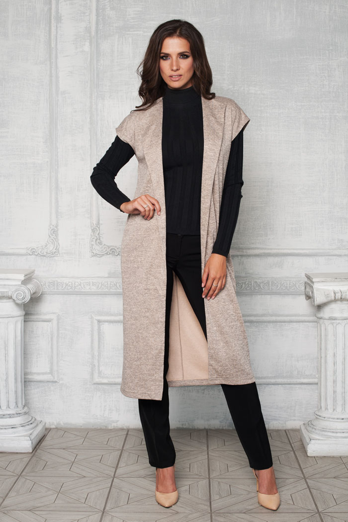 Фото товара 16039, удлиненный жилет