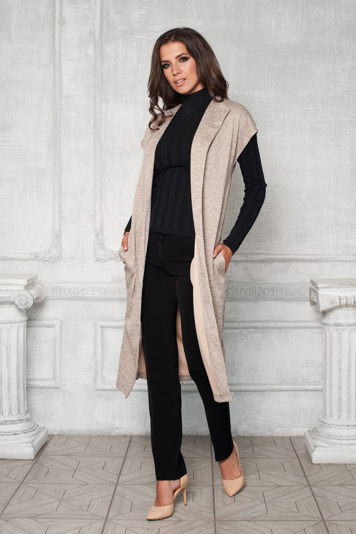 Фото товара 16041, удлиненный жилет