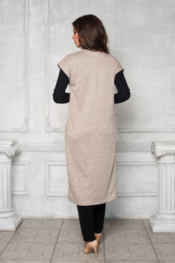 Фото товара 16042, удлиненный жилет