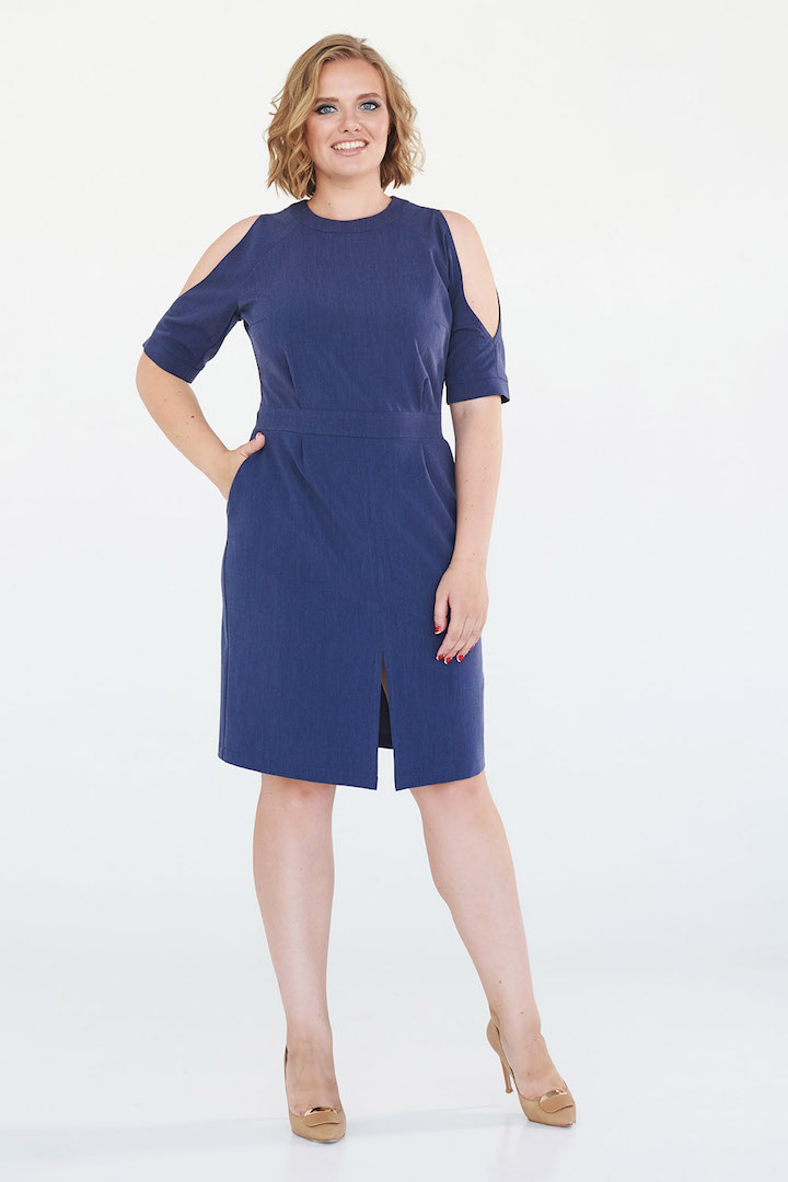 Фото товара 16449, платье с вырезами на плечах