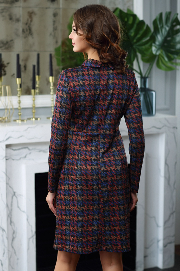 Фото товара 16552, платье в гусиную лапку