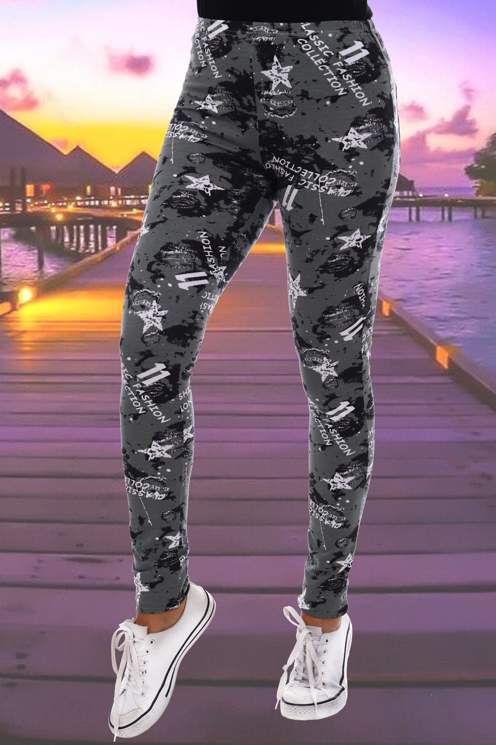 Фото товара 16682, легинсы в армейском стиле