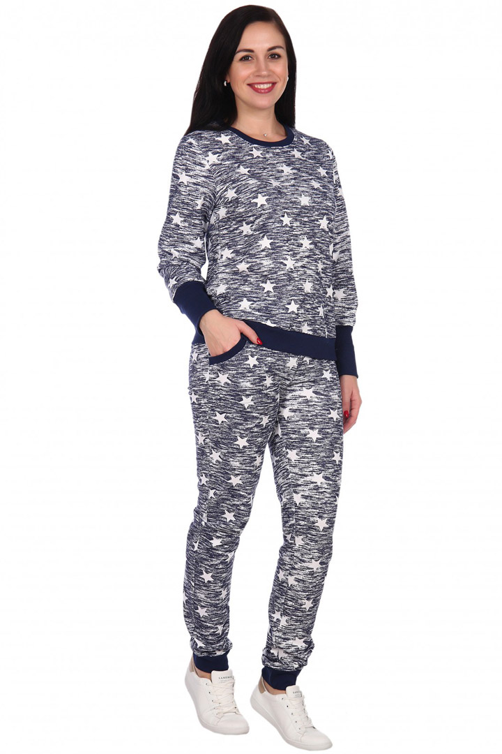 Фото товара 17585, синий костюм со звездами