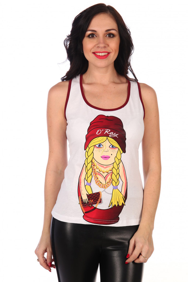 Фото товара 17594, майка с матрешкой