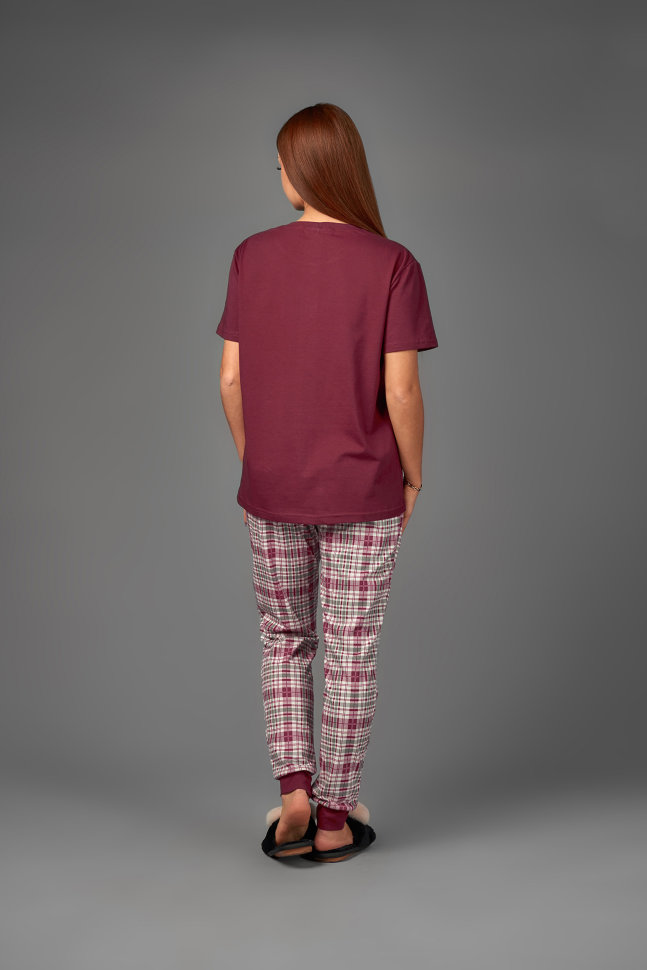 Фото товара 18143, женская пижама в клетку