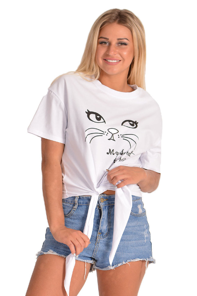 Фото товара 18266, футболка с завязками