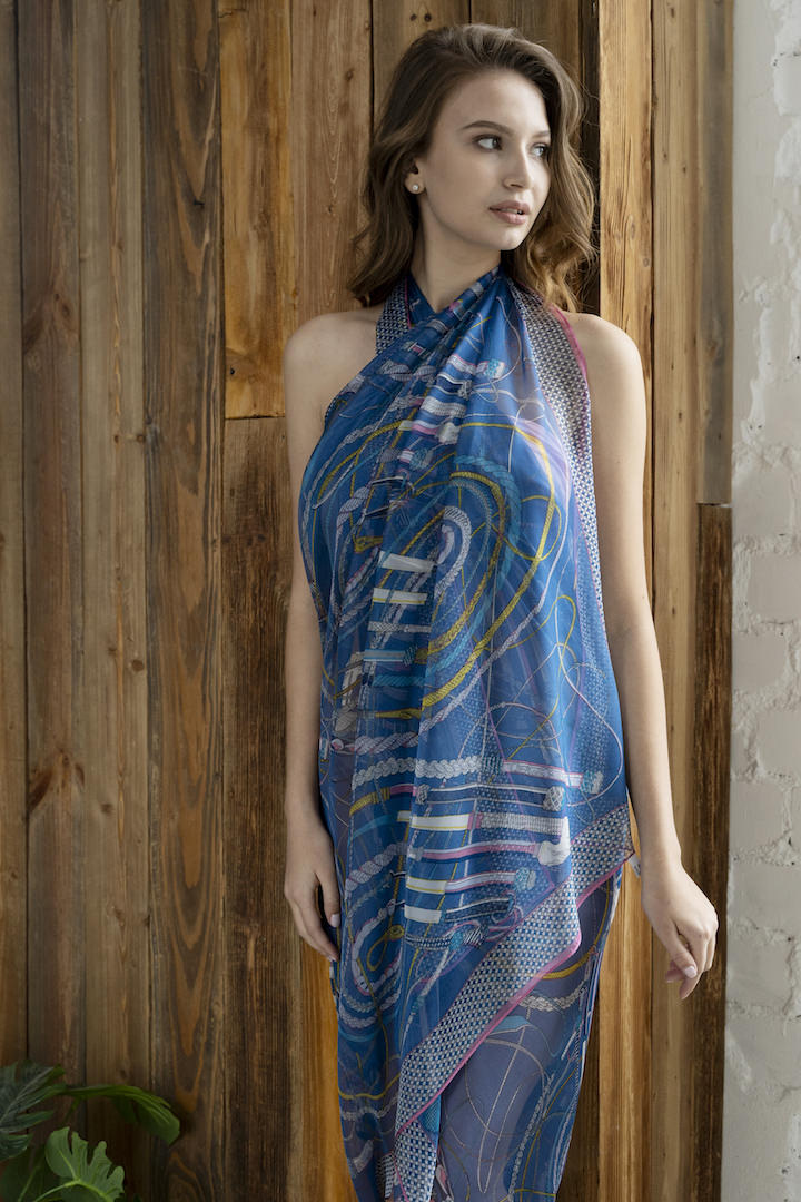 Фото товара 19020, парео синее