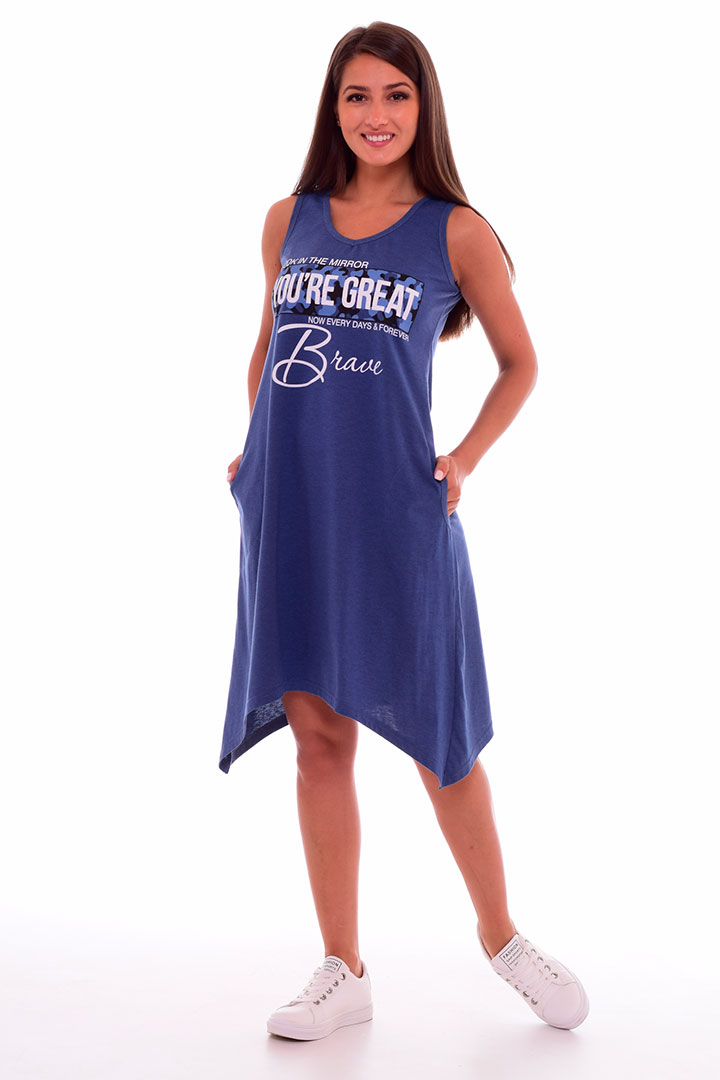 Фото товара 19175, туника цвета индиго