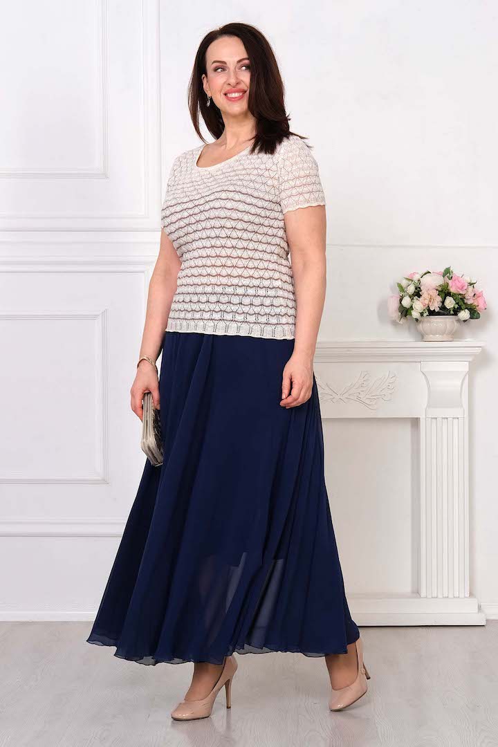 Фото товара 19296, бежевый джемпер из хлопка