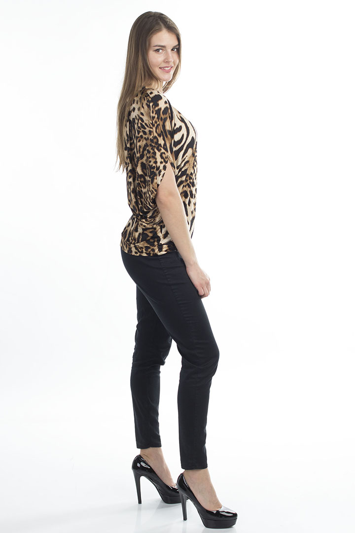 Фото товара 19394, леопардовая блузка