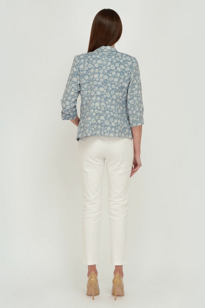 Фото товара 19765, серый хлопковый жакет