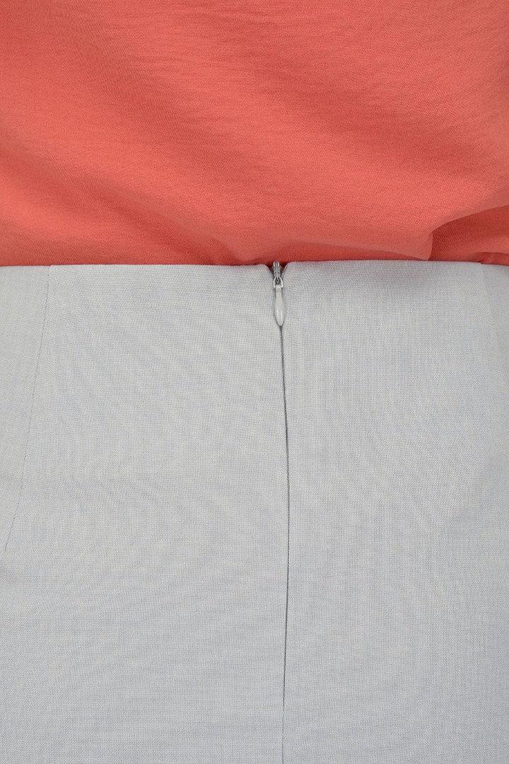 Фото товара 19787, серая прямая юбка 