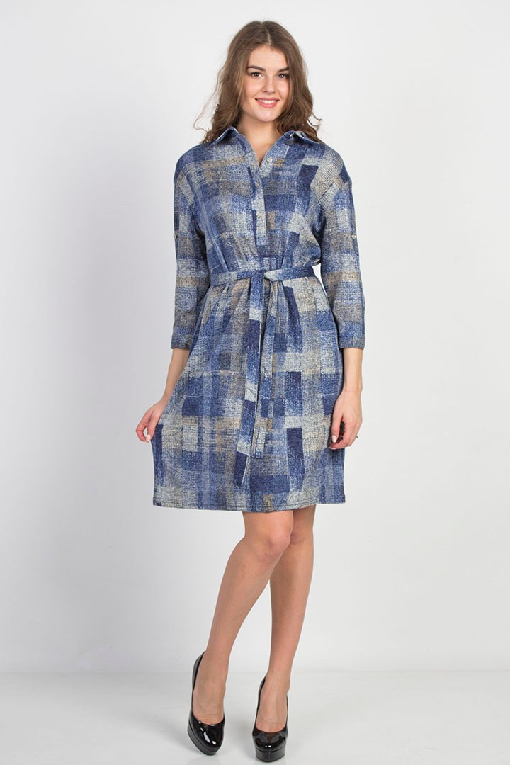 Фото товара 20174, платье-рубашка с поясом