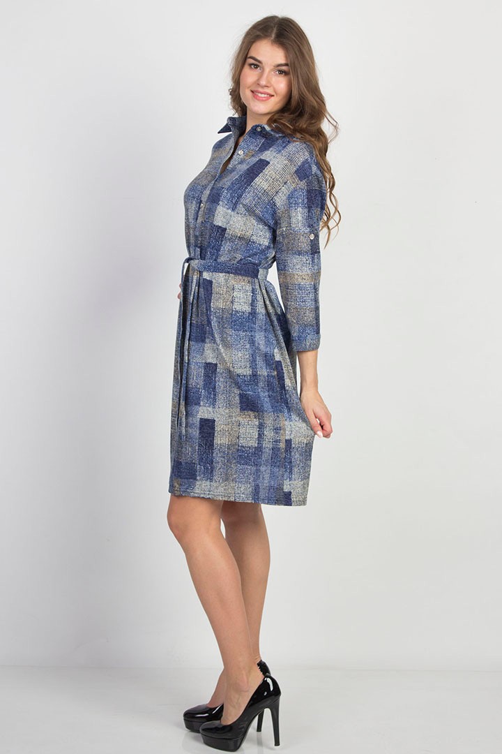 Фото товара 20176, платье-рубашка с поясом