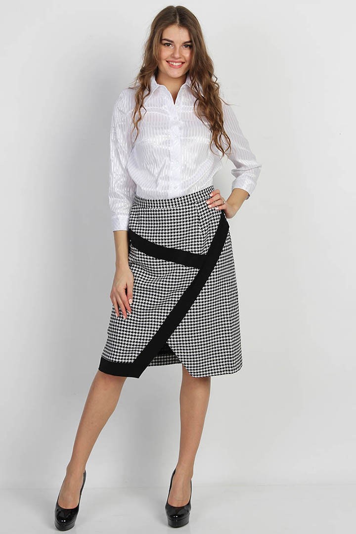 Фото товара 20210, юбка в мелкую клетку