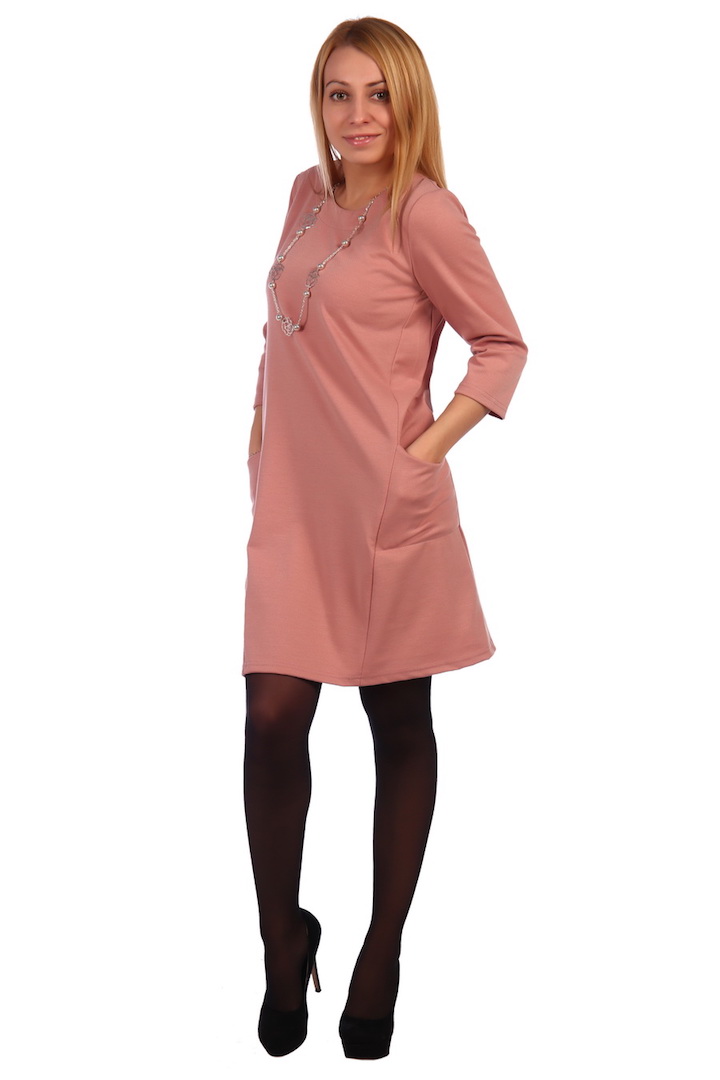 Фото товара 20255, платье пудрового цвета