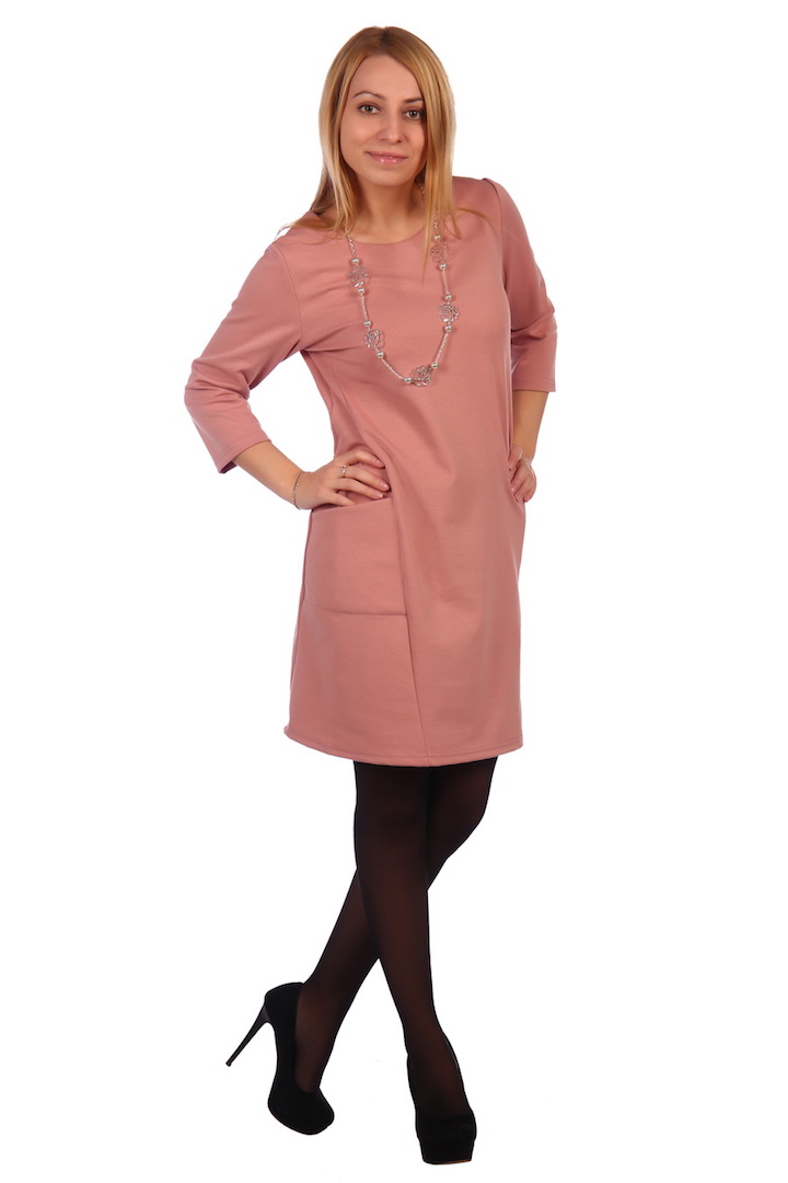 Фото товара 20256, платье пудрового цвета