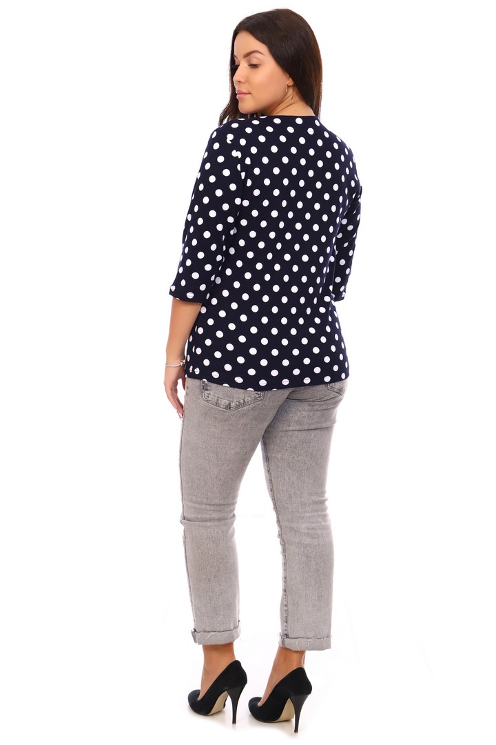 Фото товара 20389, блуза в горох