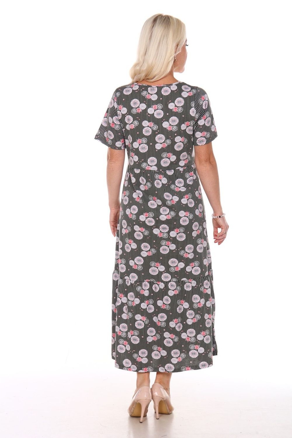 Фото товара 20590, длинное хлопковое платье